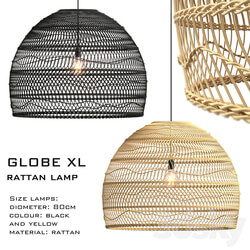 Wicker lamp globe xl Pendant light 3D Models 