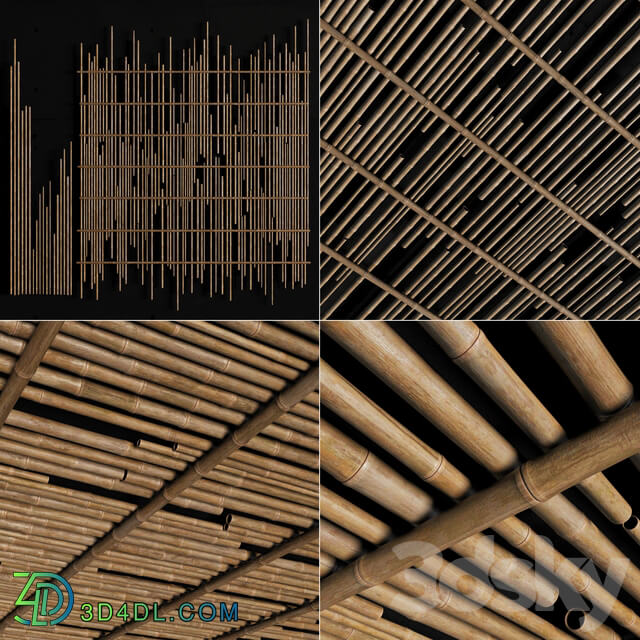 Ceiling bamboo cage random decor n1 Bamboo ceiling random cage