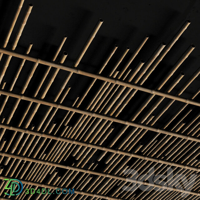 Ceiling bamboo cage random decor n1 Bamboo ceiling random cage