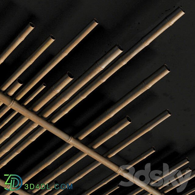 Ceiling bamboo cage random decor n1 Bamboo ceiling random cage