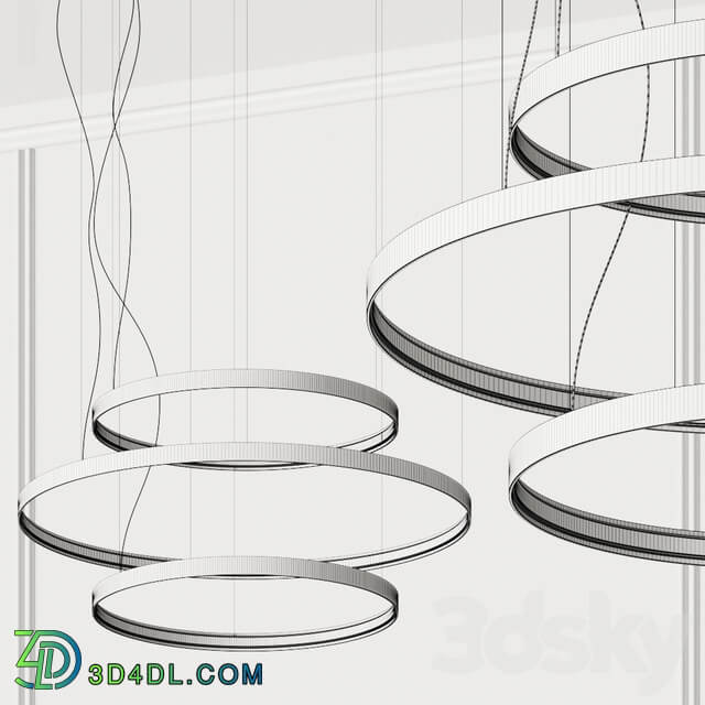 Panzeri Zero Round Pendant Lamps Pendant light 3D Models