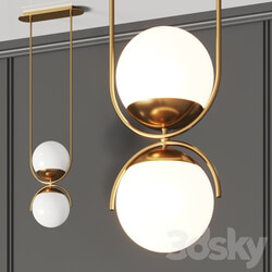 Crate and Barrel Rondure Globe Pendant Light Pendant light 3D Models 