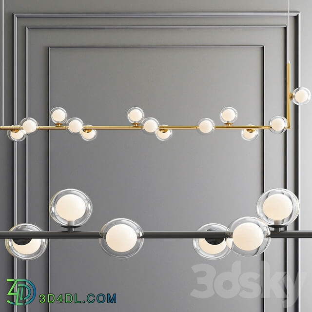 Linda long variant Pendant light 3D Models