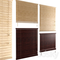 Horizontal bamboo blinds 