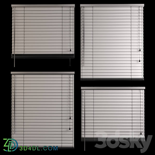 Horizontal bamboo blinds