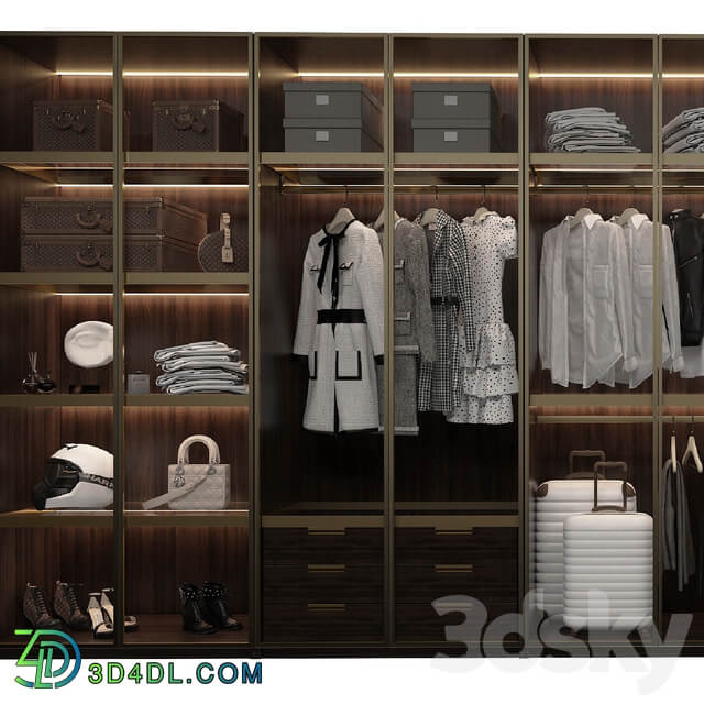 Wardrobe Display cabinets Luxury Wardrobe part1