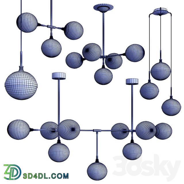 Peggy collection Pendant light 3D Models