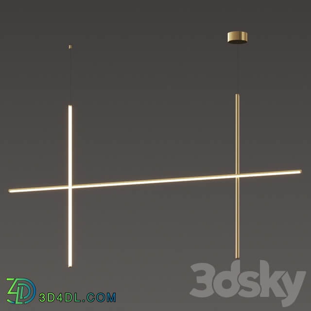 Chandelier Flos Coordinates S2 and S4 Pendant Lamps