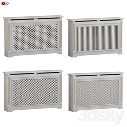 Decorative radiator screen set 04 