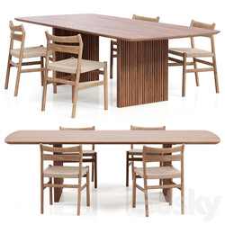 Table Chair Artilleriet BM1 chair and Ten table 