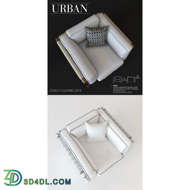 giorgetti URBAN CARLO COLOMBO 2015 Kreslo