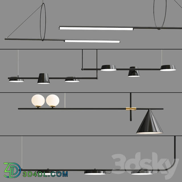 Pendant Lamp Collection 01 Pendant light 3D Models