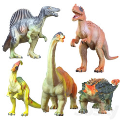Collection of Five Dinosaur Toys 