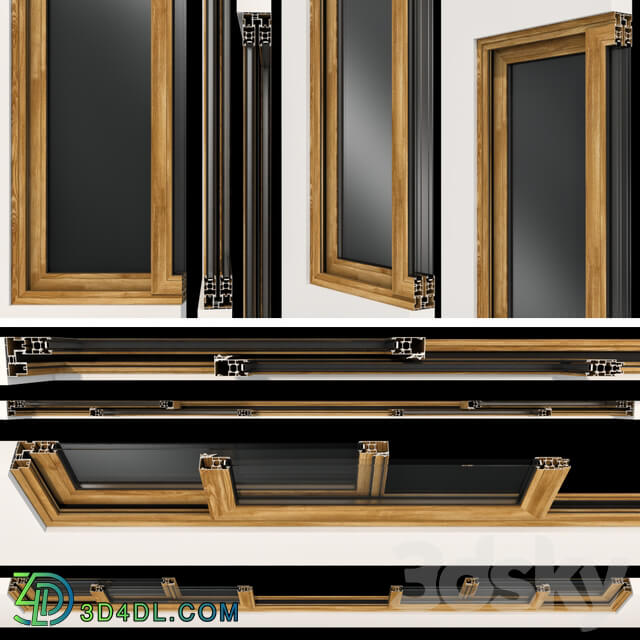 Sliding stained glass wooden doors