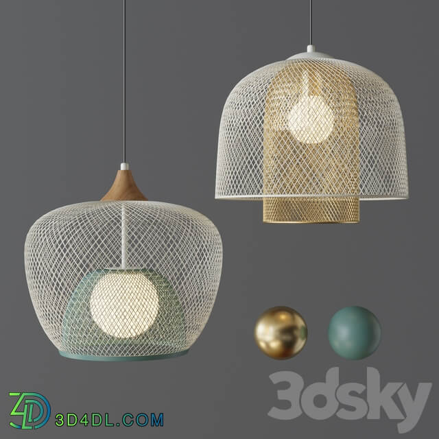 Morandi vanta lampatron Pendant light 3D Models