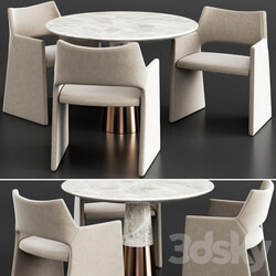 Table Chair CB2 Dinning Set 4 