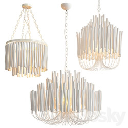 Tilda Chandelier Collection 3 type Pendant light 3D Models 