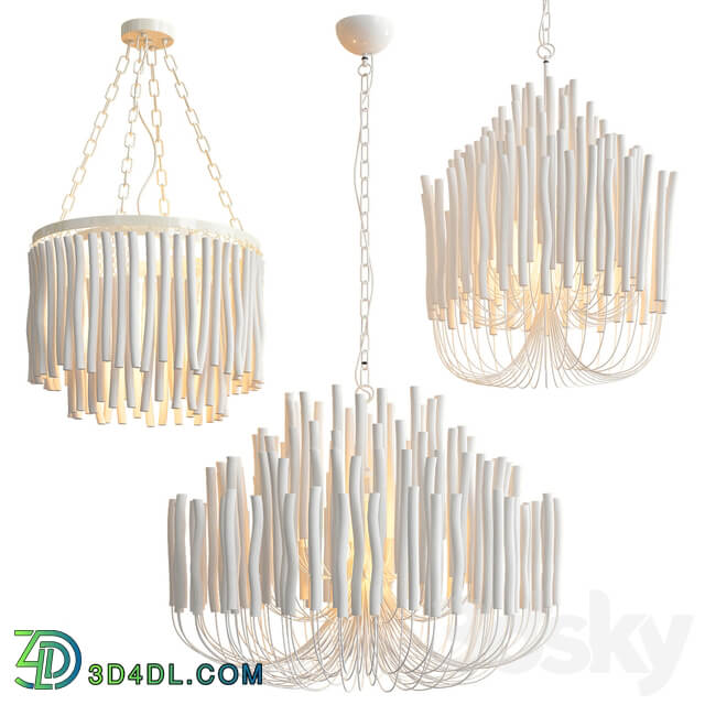 Tilda Chandelier Collection 3 type Pendant light 3D Models