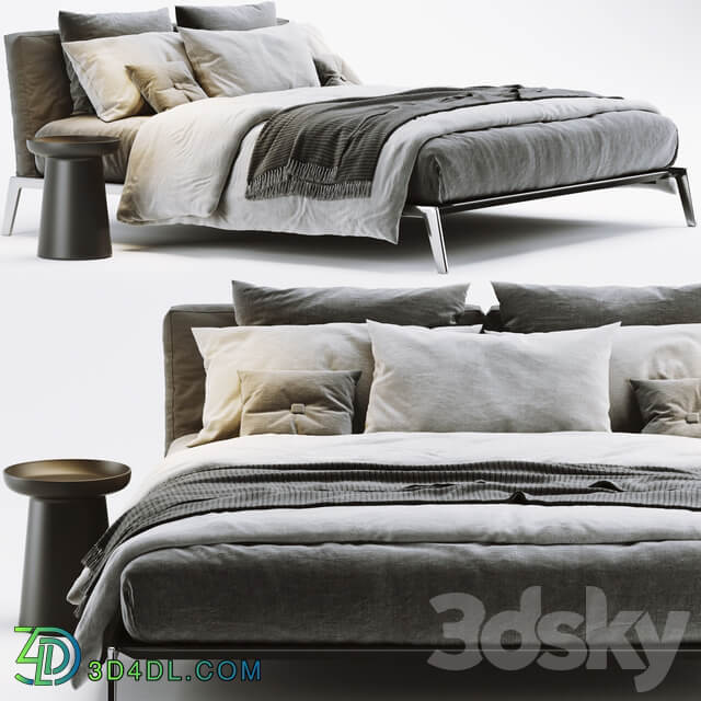 Bed Flexform Lifesteel Bed