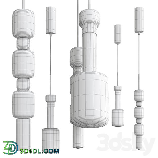 Fisionarte UNO Pendant lamp Pendant light 3D Models