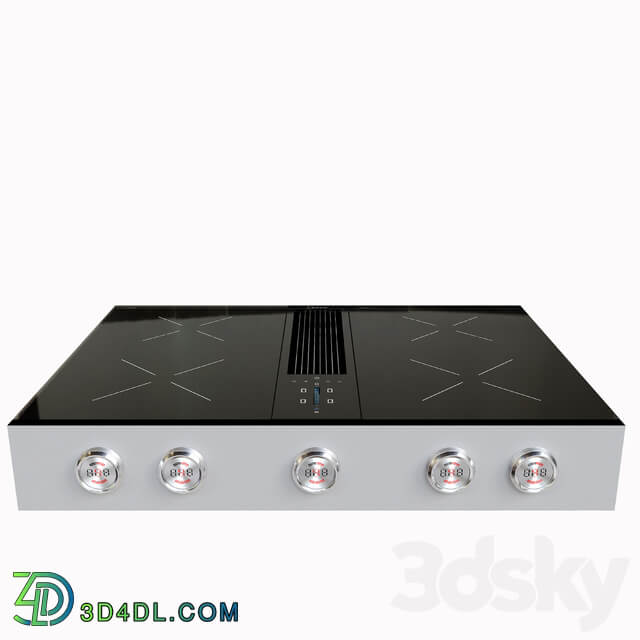 BORA Pro cooktop with integrated cooker hood