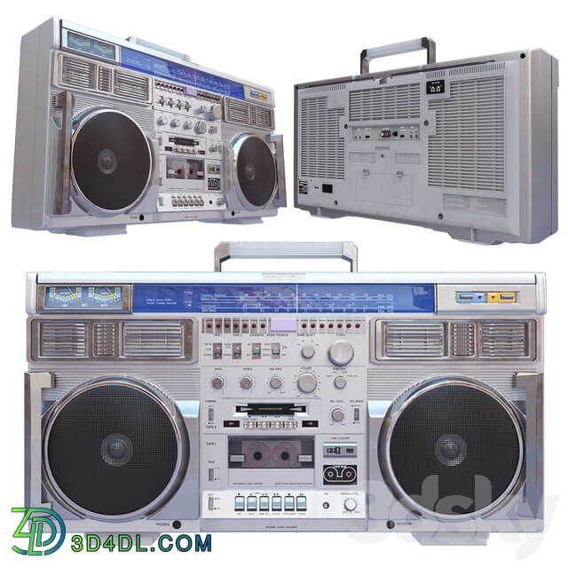 3D Retro Boombox Conion C 100F