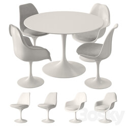 Table Chair Knoll Tulip Table Set 