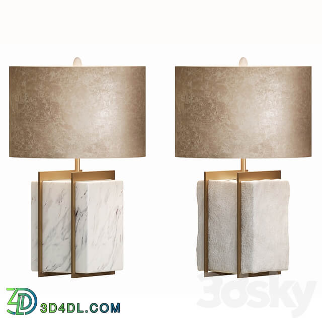 Table Lamp With Stone Set 1