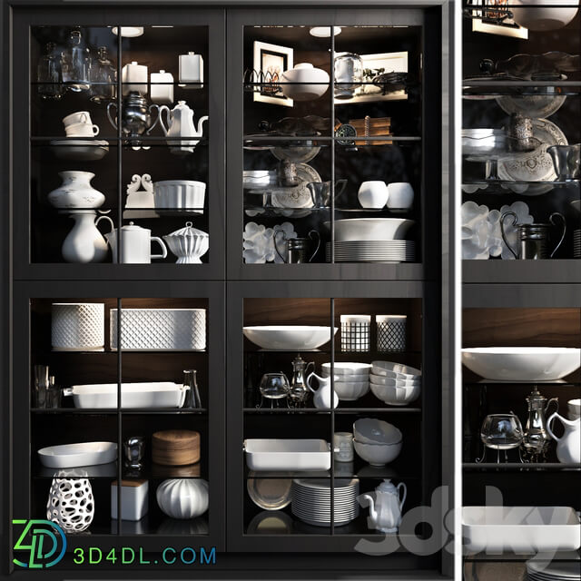 Wardrobe with service 4 3D Models