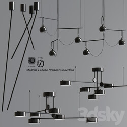 Modern Tubetto Pendant Collection Pendant light 3D Models 