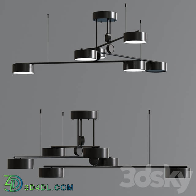 Modern Tubetto Pendant Collection Pendant light 3D Models