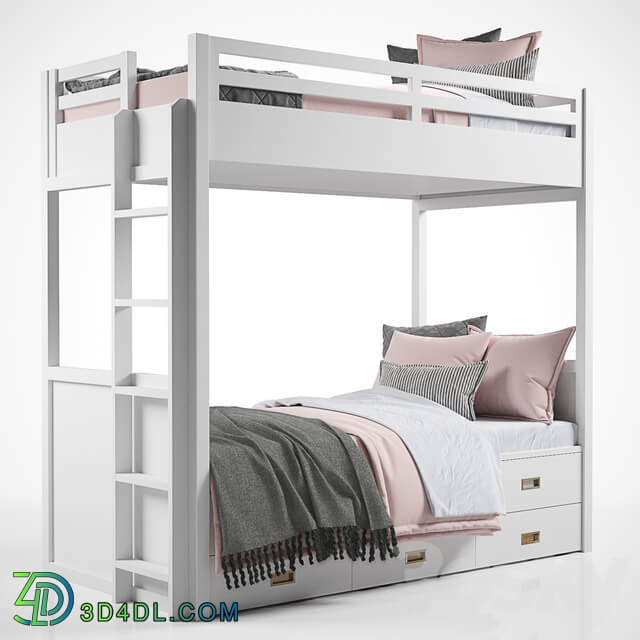 Avalon Bunk Bed with Trundle