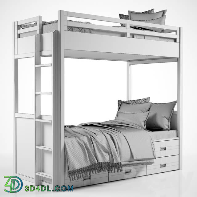 Avalon Bunk Bed with Trundle