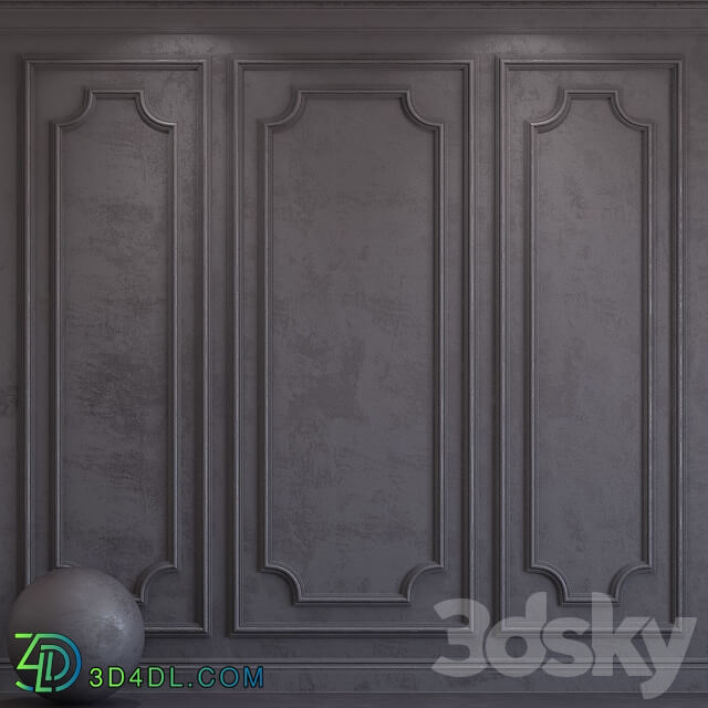 Stone Decorative plaster with molding 65