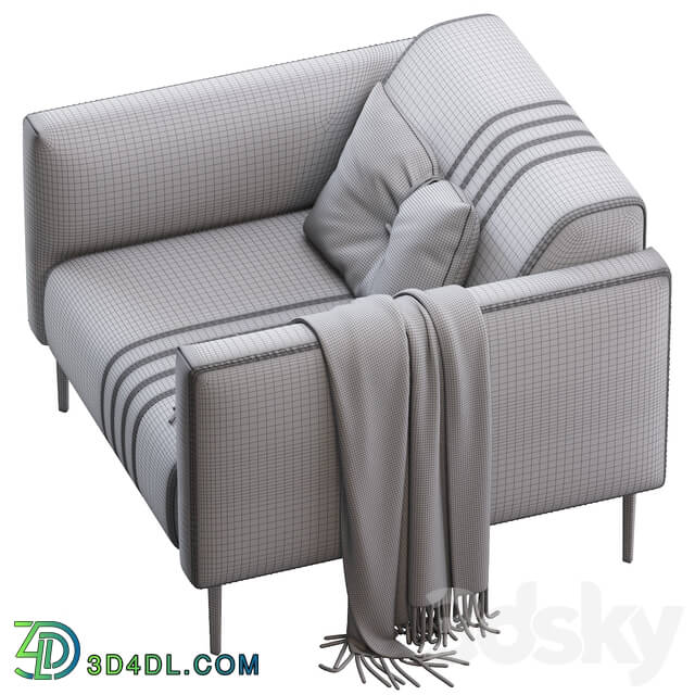 Armchair TUXEDO PNO 96x100x h77