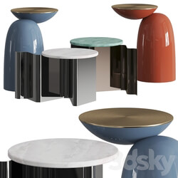 Secolo Pingu and Sketch Coffee Side Tables 