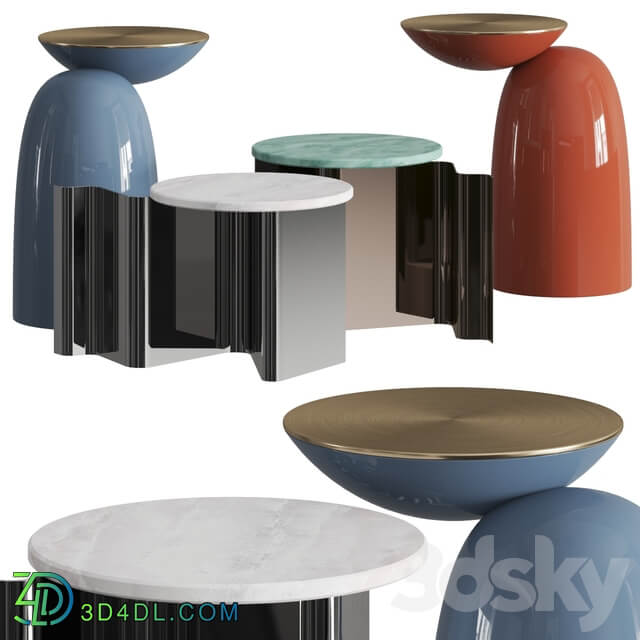 Secolo Pingu and Sketch Coffee Side Tables