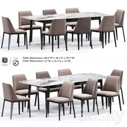 Table Chair Poliform Grace Dining Chair Table 