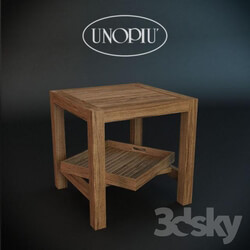 Teak square coffee table Unopiu. Morris 