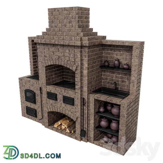 Brick oven barbecue