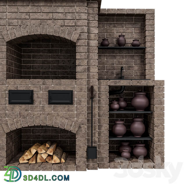 Brick oven barbecue