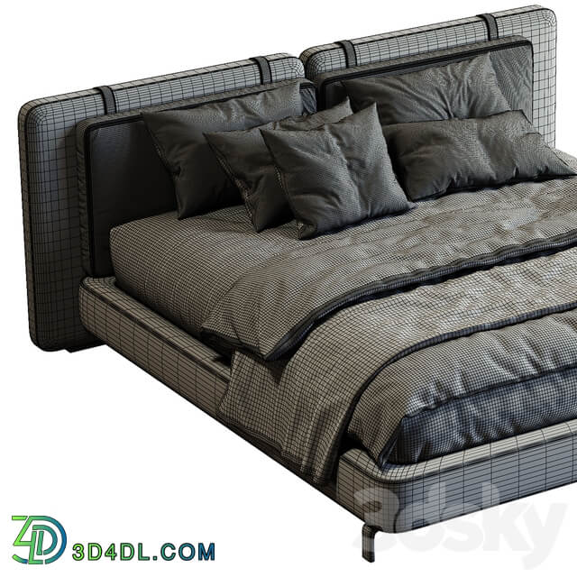 Bed Minotti Tatlin Soft