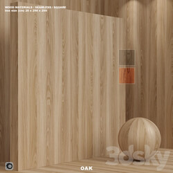 Material wood seamless oak set 109 