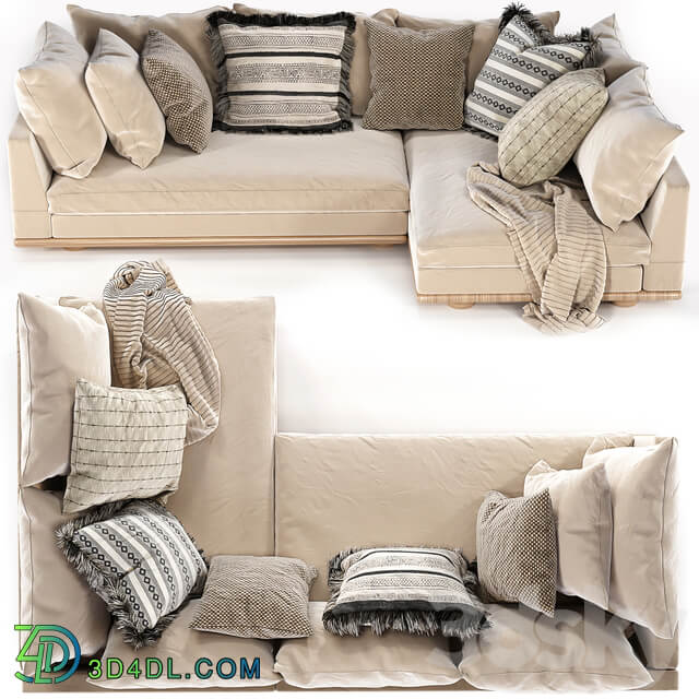 Relaxed saguaro sectional