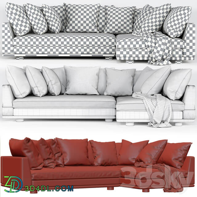 Relaxed saguaro sectional