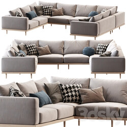 Newport 5 Piece U Shaped Sectional 