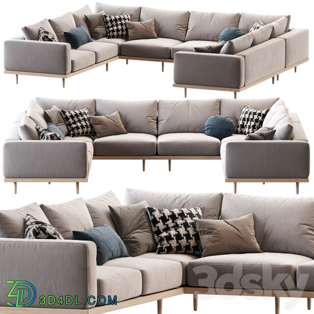 Newport 5 Piece U Shaped Sectional