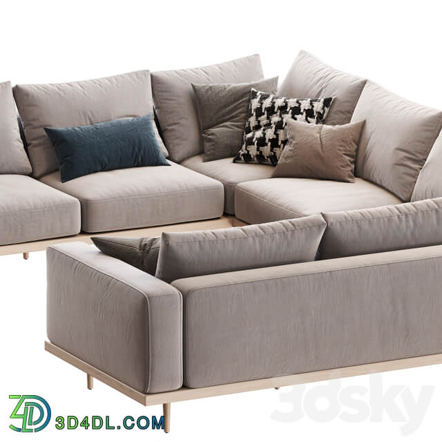 Newport 5 Piece U Shaped Sectional