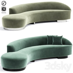 Navii long curved sofa 