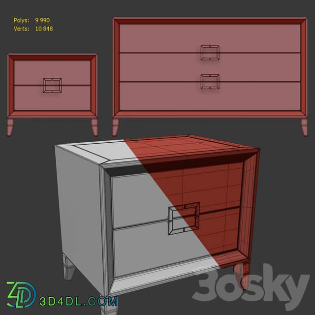 Sideboard Chest of drawer Chest of drawers and bedside tables Club. Dresser nightstand by Tosconova